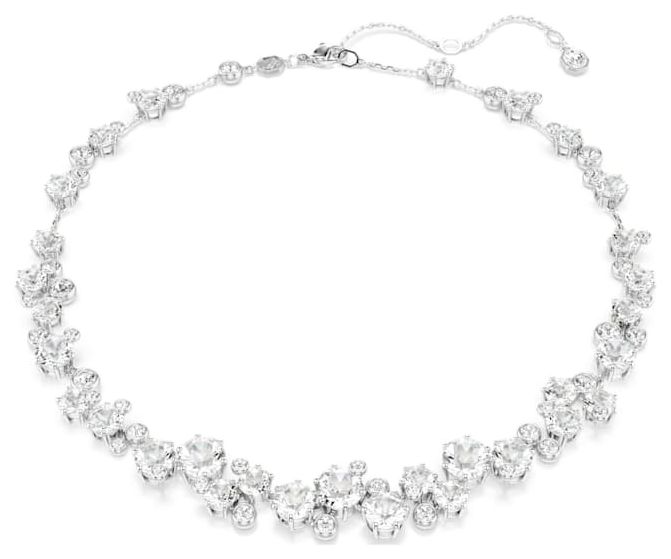 Swarovski 5722472 Costella Necklace, Round Cut, White, Jewellery