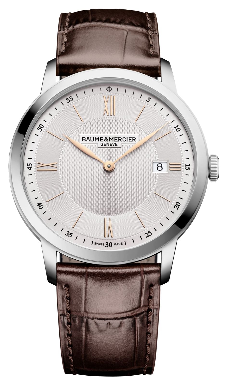 Baume & Mercier 10882 Classima Quartz (40mm) Silvery Opaline Watch