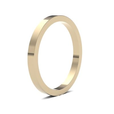 James Moore Wedding Ring  | 2mm | Heavy | Size Flat | AG_2LHF-9Y AG_2LHF-9Y