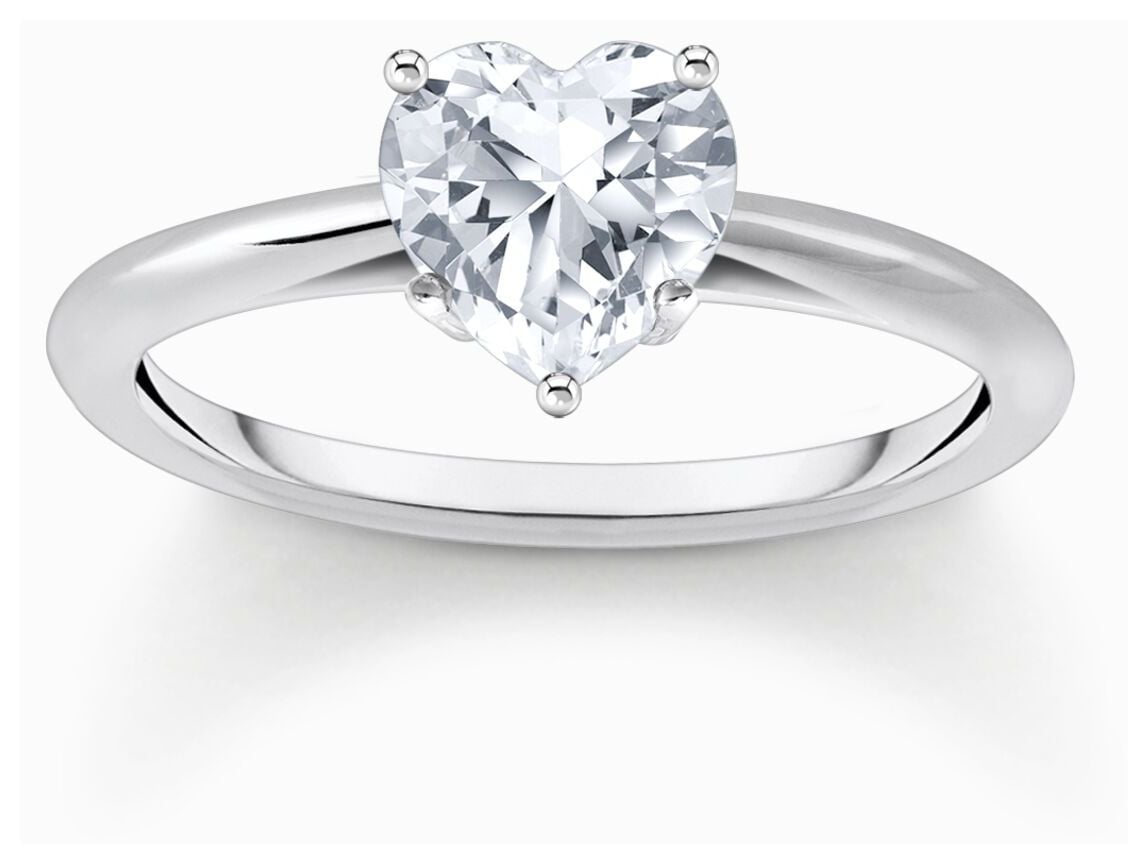 Thomas Sabo TR2476-051-14-54 Heart Cut White Zirconia Jewellery