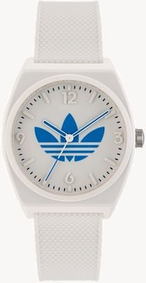 Adidas PROJECT TWO White Dial White Resin Strap AOST23048