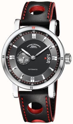 Mühle Glashütte Teutonia Sport II Automatic (41.6mm) Black Dial / Black Leather Rally Strap M1-29-73-LB-II