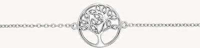 Treasure House Silver Cubic Zirconia Tree Of Life Bracelet G2676