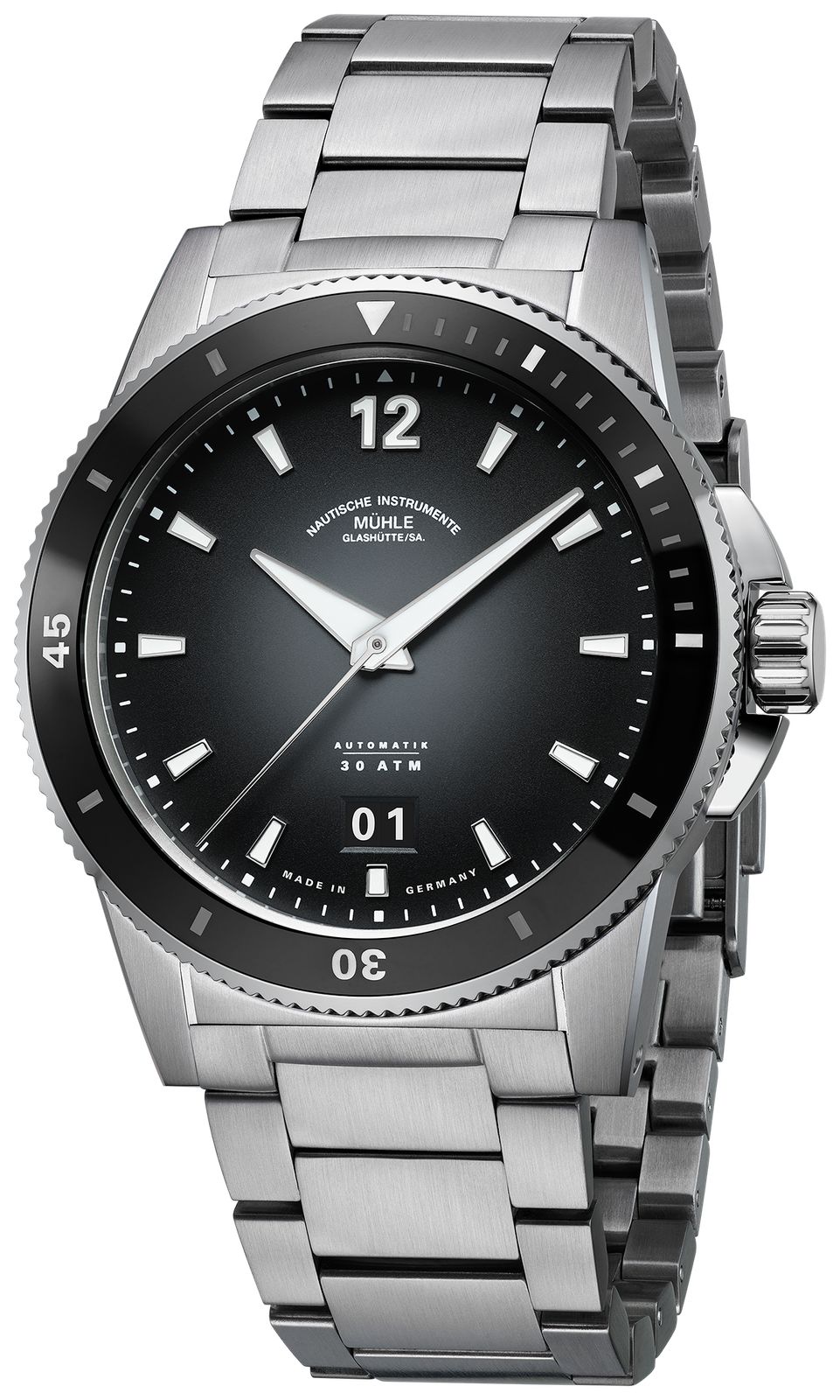 Mühle Glashütte M1-52-43-200-MB Sportivo Big Date Watch