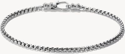 Thomas Sabo Thomas Sabo Rebel Steel Stainless Steel 2.70 mm Box Chain Bracelet (18 cm) A2249-S01-53-L18