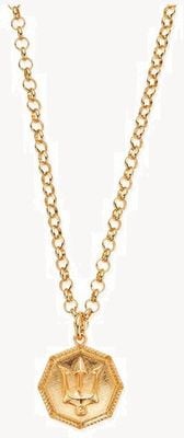 ChloBo MAN Belcher Chain Trident Necklace - Gold Plated GCBEL3C032M