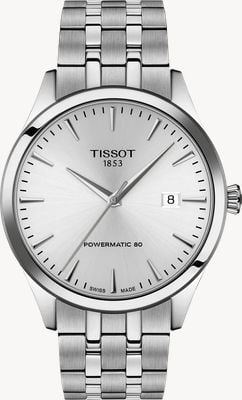 Tissot Classic Dream Powermatic 80 (40mm) Silver Dial / Stainless Steel Bracelet T1584071103100