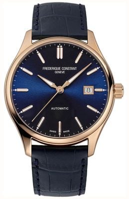 Frederique Constant Men's Classics (40mm) Blue Dial / Blue Leather Strap FC-303NN5B4