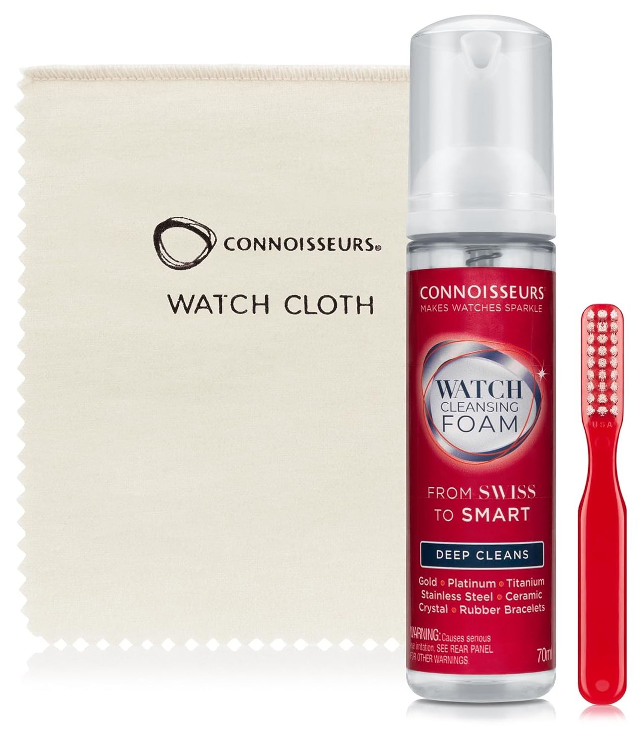 James Moore CONN789 Connoisseurs® Watch Cleansing Foam Kit Jewellery
