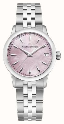 Maurice Lacroix 1975 Quartz (33mm) Pink Mother-of-Pearl Dial / Stainless Steel Bracelet 751006-SS002-560-1