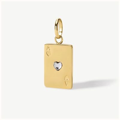 D.LOUISE Gold Tone Make Your Own Luck Pendant CH16