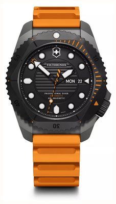 Victorinox Dive Pro Automatic (43mm) Black Dial / Orange Rubber Strap 241996