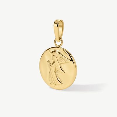 D.LOUISE Gold Tone Guardian Angel Pendant CH01