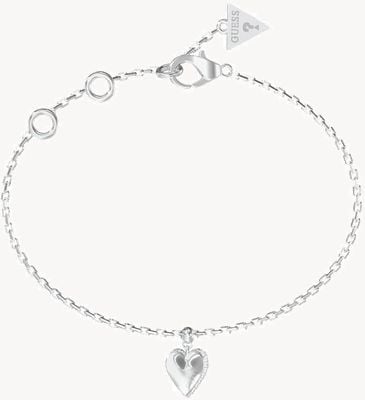 Guess By Your Side Silver Heart Bracelet UBB06082RHL