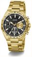Guess Men's Blake Black Sunray Dial Gold-Tone Stainless Steel Bracelet GW1122G2 - alternate view 2