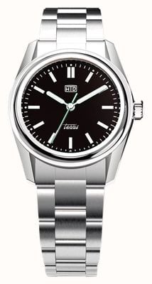 HTD Tennis Chic Velvet Black Automatic (37mm) Black Dial / Stainless Steel Bracelet T23S01_CVB