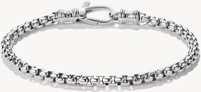 Thomas Sabo Thomas Sabo Rebel Steel Stainless Steel Box Chain Bracelet, 4.00 mm Thick, 18 cm A2250-S01-53-L18