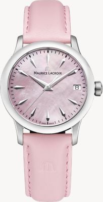 Maurice Lacroix 1975 Quartz (33mm) Pink Mother-of-Pearl Dial / Pink Leather Strap 751006-SS001-560-6