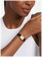 Michael Kors Women's Petite Essex Gold-Tone Crocodile Embossed Leather Strap MK7692 - alternate view 5