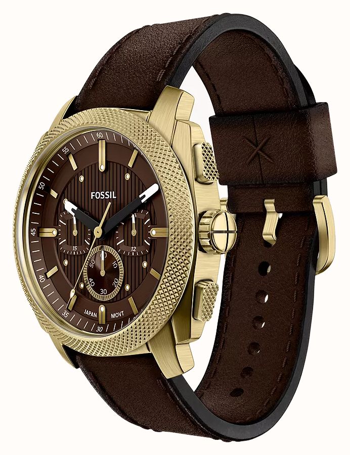 Fossil Machine 44 mm Chronograph Brown Leather FS6188 - alternate view 6