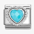 Nomination Classic Dotted Heart Sterling Silver & Steel Charm 330605/039