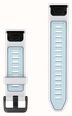 Garmin QuickFit Bands (20mm) Whitestone/Ice Blue Silicone with Black Hardware - Strap Only 010-14506-00 - alternate view 2