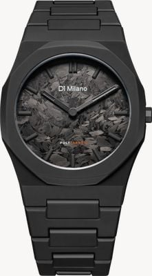 D1 Milano Polycarbon Carbonium (40.5mm) Carbon Fiber Dial / Black Polycarbonate Strap PCBJCR