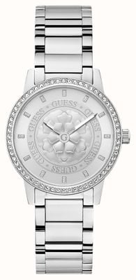 Guess Women's PETAL (36mm) Silver Dial / Stainless Steel Bracelet GW0747L1