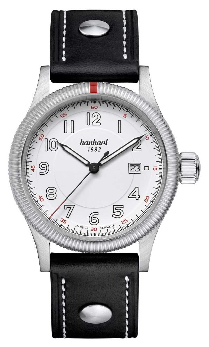 Hanhart 762.200-0010 PIONEER One Automatic (42mm) White Dial Watch
