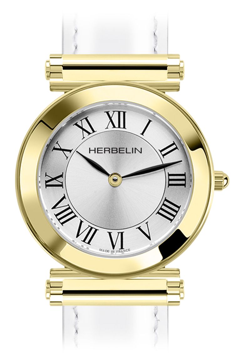 Herbelin H17443P01 Antarès Watch Case – Silver Dial / Gold