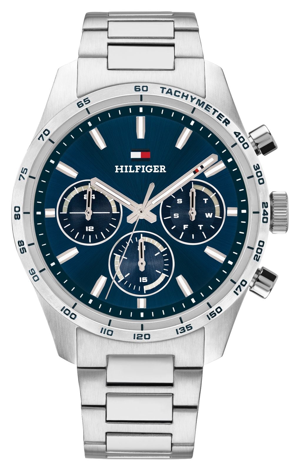 Tommy Hilfiger 1792278 Hampton Blue Dial Stainless Steel Watch