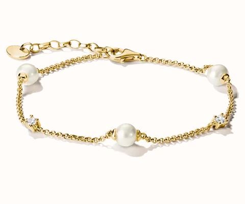 Thomas Sabo Bracelet With Pearls And White Zirconia A2038-M01-14-L19V