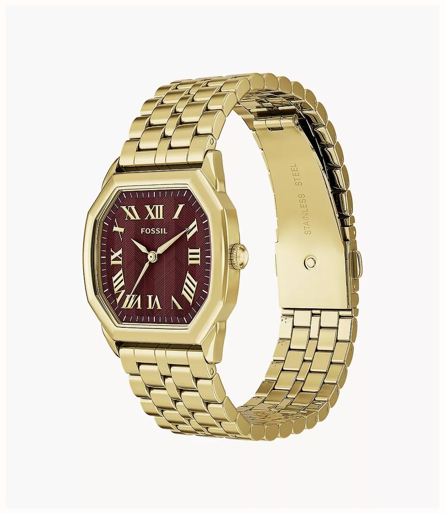 Fossil Harlow 27 mm Three-Hand Gold-Tone Stainless Steel ES5511 - alternate view 4