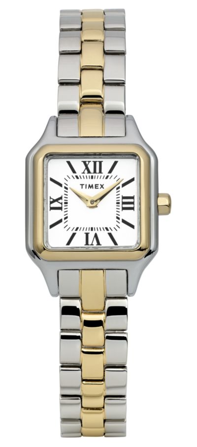 Timex TW2Y23900 Addison (23mm) White Dial / Two-Tone Watch