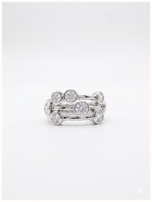 Solid Silver Boodle Style Ring- Size N JZR130-N