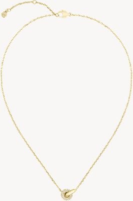 BOSS Jewellery Live Precious Interlinking Circle Pendant Gold PVD Stainless Steel Necklace 1580755