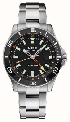 Mido Ocean Star GMT Automatic (44mm) Black Dial / Stainless Steel Bracelet M0266291105101