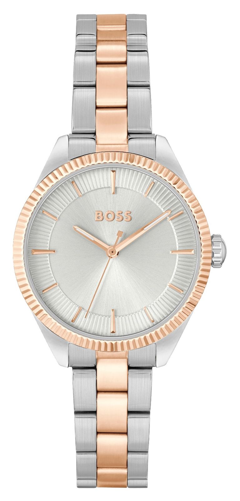 BOSS 1502727 Sage (32mm) Silver Dial / Two Tone Rose Gold Watch