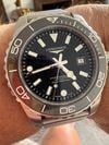 Customer picture of LONGINES HydroConquest Automatic (42mm) Black Lacquered Dial / Stainless Steel Mesh Bracelet L37884706