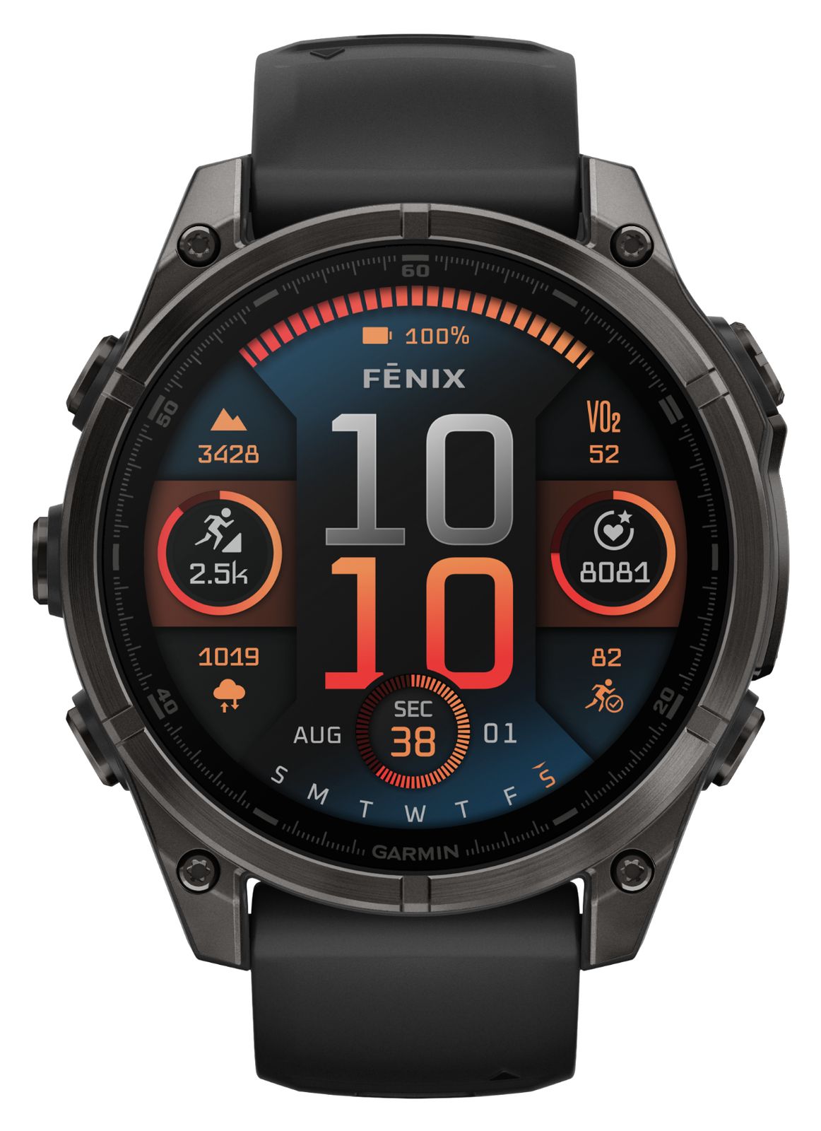Garmin 010-02904-21 Fenix 8 47mm AMOLED Sapphire Premium Watch