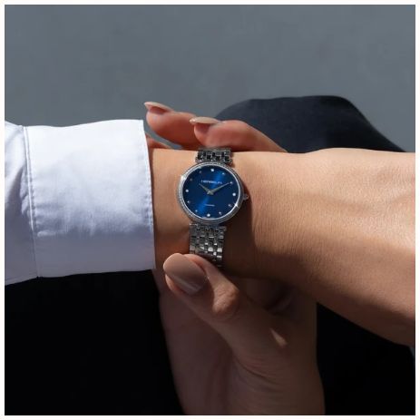Herbelin Epsilon Diamond Quartz (28mm) Blue Sunray Dial / Stainless Steel Bracelet 17116B68Y85 - alternate view 4