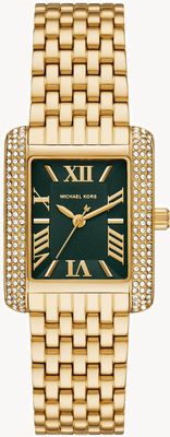 Michael Kors Women's Emery (33mm) Green Dial / Gold-Tone Stainless Steel Bracelet MK4742