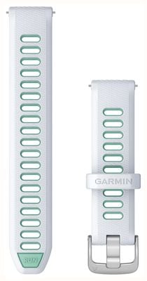 Garmin Quick Release Band (18mm) Whitestone/Tidal Blue, Silver Hardware 010-11251-A4