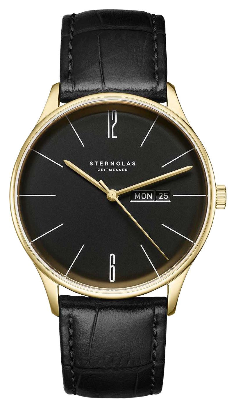 STERNGLAS S01-BE04-HE03 Berlin Quartz (38mm) Piano Black Watch