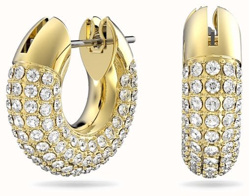 Swarovski Dextera Yellow Gold-Plated Hoop Earrings 5636530