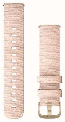 Garmin Quick Release Strap (20mm) Blush Pink Woven Nylon / Light Gold Hardware - Strap Only 010-12924-12