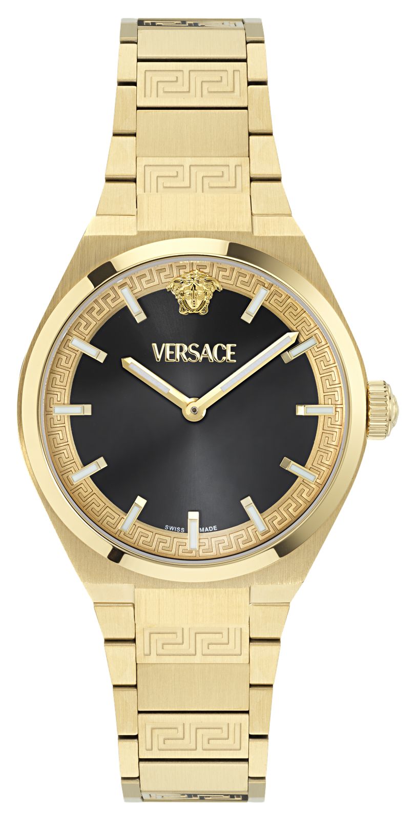 Versace VE5E00526 V-AURIA (35mm) Black Dial / Gold PVD Watch