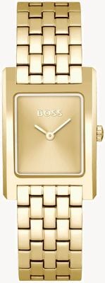 BOSS Women's Lucy (22mm) Gold Dial / Gold-Tone Stainless Steel Bracelet 1502744