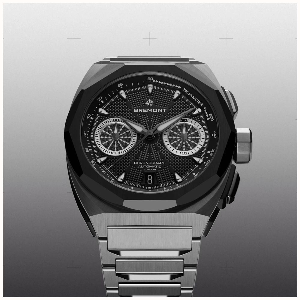 Bremont Supernova Chronograph Automatic (41mm) Black Galvanic Metal Dial / Stainless Steel Bracelet SN41-CHR-SS-BK-B - alternate view 3