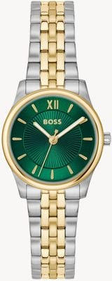 BOSS GRACEFUL MINA Three-Hand Quartz (25mm) Green Dial / Two-Tone Stainless Steel Bracelet 1502841